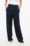 Dior Silk Blend Straight Fit Pants With Flush Pockets Grösse 44 In Black