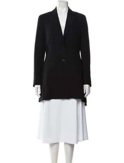 Pre-owned Dior Silk Coat In Black