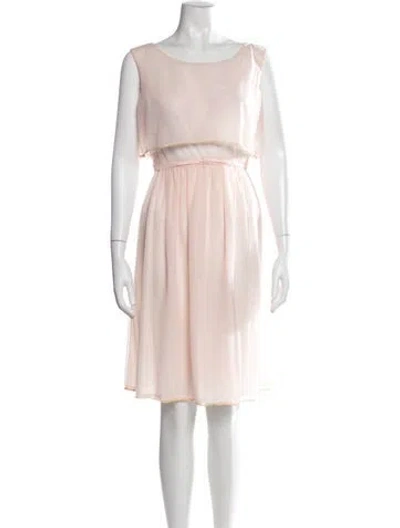 Pre-owned Dior Silk Dress In Pink