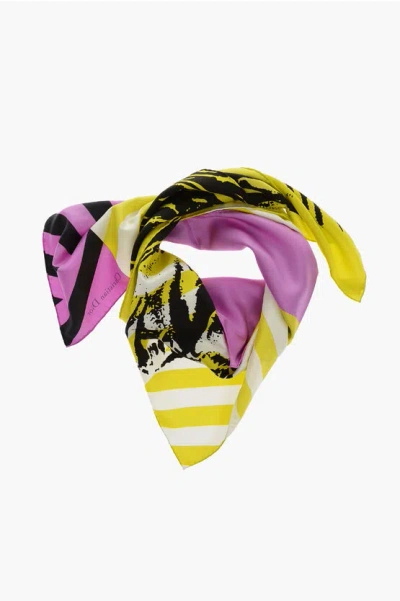 Dior Silk Jungle Pop Foulard In Pink