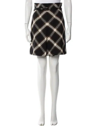Pre-owned Dior Silk Knee-length Skirt In Black