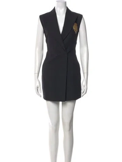 Pre-owned Dior Silk Long Dress In Black