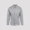 Dior Men's Silk Long Sleeves Shirt In Gris