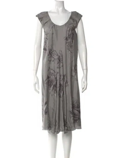 Pre-owned Dior Silk Midi Length Dress In Multi