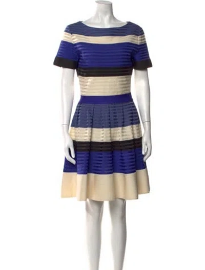 Pre-owned Dior Silk Midi Length Dress In Multicolor