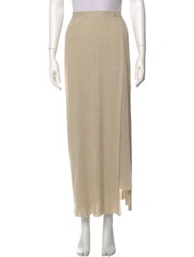 Pre-owned Dior Silk Midi Length Skirt In Neutral