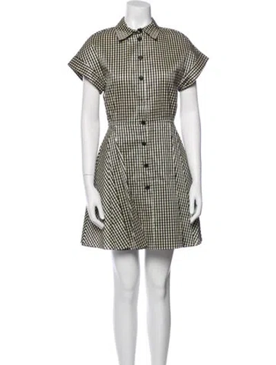 Pre-owned Dior Silk Mini Dress In Black