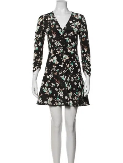 Pre-owned Dior Silk Mini Dress In Blue