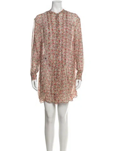 Pre-owned Dior Silk Mini Dress In Multi