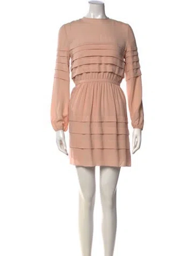 Pre-owned Dior Silk Mini Dress In Pink