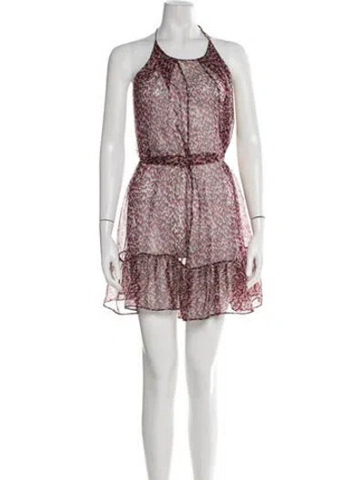 Pre-owned Dior Silk Mini Dress In Pink