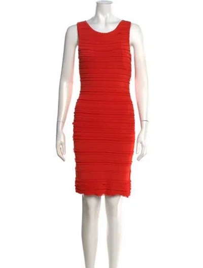 Pre-owned Dior Silk Mini Dress In Red