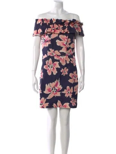 Pre-owned Dior Silk Mini Dress W/ Tags In Multi