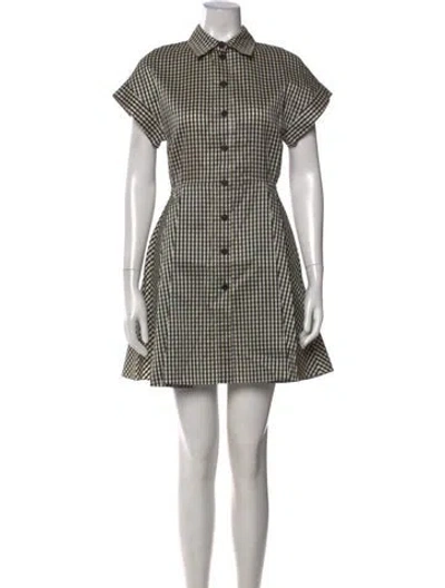 Pre-owned Dior Silk Mini Dress W/ Tags In Neutral