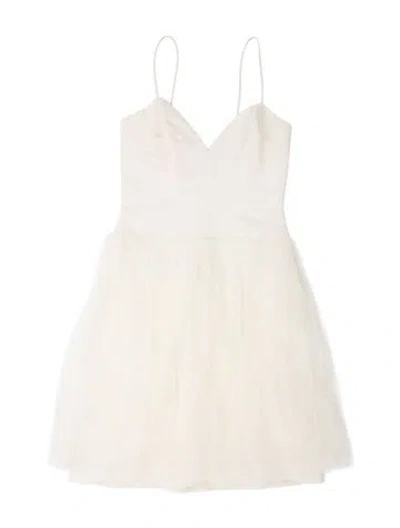 Pre-owned Dior Silk Mini Dress In White