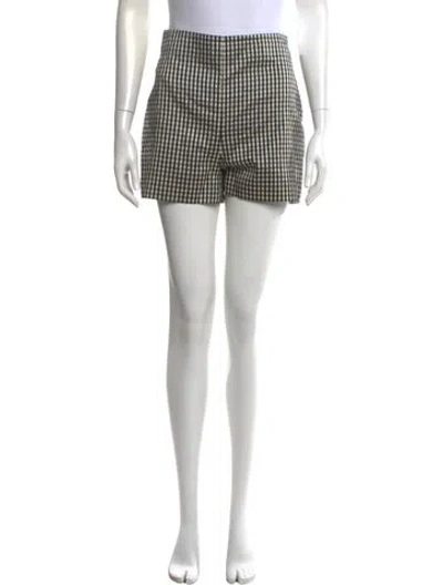 Pre-owned Dior Silk Mini Shorts In Black/neutrals