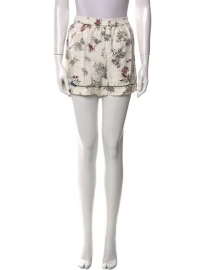 Pre-owned Dior Silk Mini Shorts In Blue