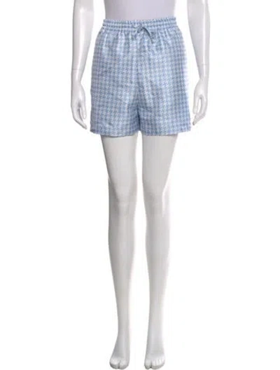 Pre-owned Dior Silk Mini Shorts In Blue