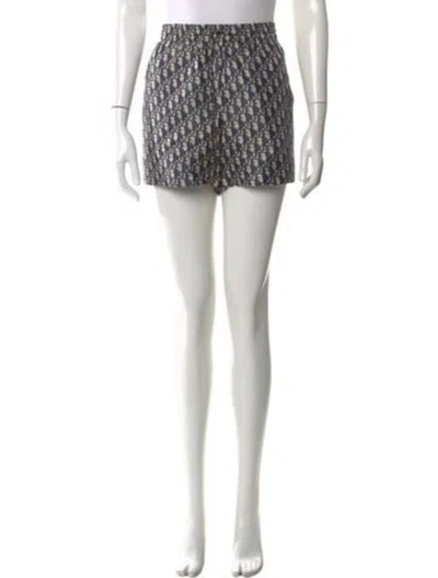 Pre-owned Dior Silk Mini Shorts In Blue
