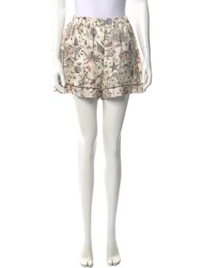 Pre-owned Dior Silk Mini Shorts In Neutral