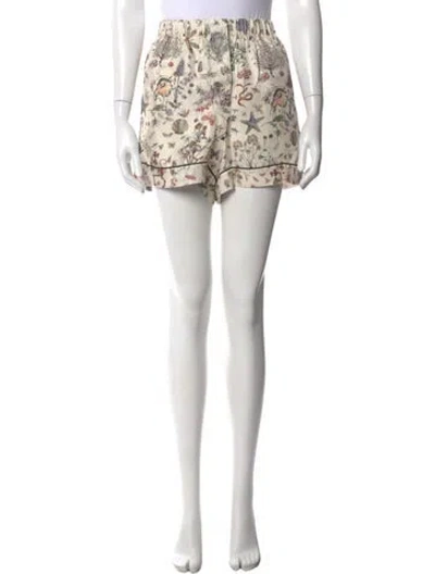 Pre-owned Dior Silk Mini Shorts In Neutrals