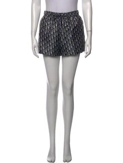 Pre-owned Dior Silk Mini Shorts W/ Tags In Blue