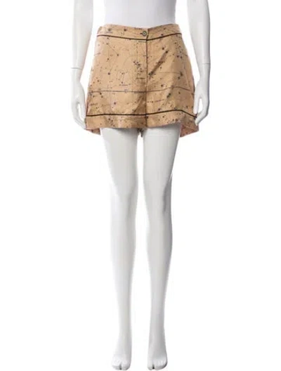 Pre-owned Dior Silk Mini Shorts W/ Tags In Neutral