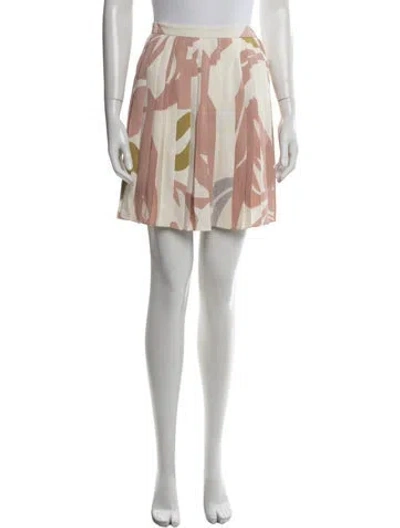 Pre-owned Dior Silk Mini Skirt In Pink