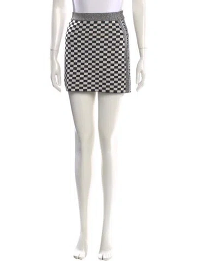 Pre-owned Dior Silk Mini Skirt In White