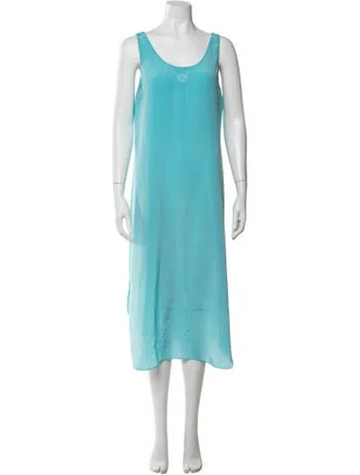 Pre-owned Dior Silk Nightgown In Blue