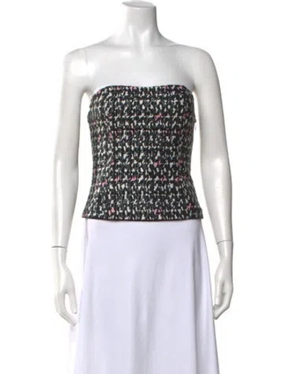 Pre-owned Dior Silk Patterned Top In Blue
