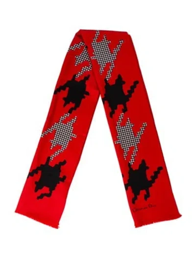 Pre-owned Dior Silk Printed Scarf In Multi