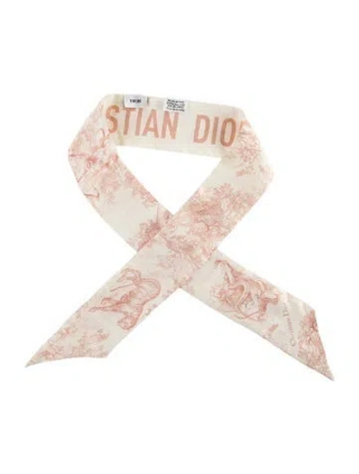 Pre-owned Dior Silk Printed Scarf In Multi