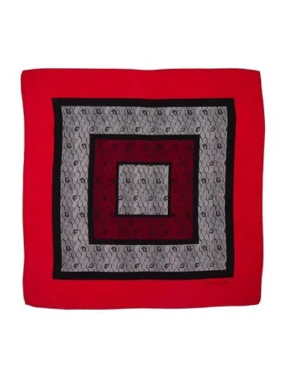 Pre-owned Dior Silk Printed Scarf In Multi