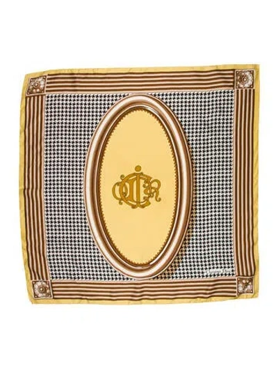 Pre-owned Dior Silk Printed Scarf In Neutral