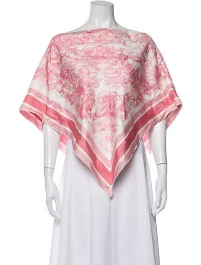 Pre-owned Dior Silk Printed Sweater In Pink