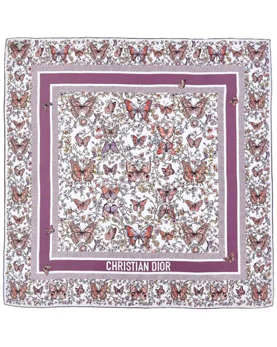 Dior Silk Scarf In Pattern