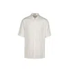 Dior Short-sleeve Silk Blend Shirt With Classic Collar