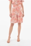 DIOR SILK-TAFFETA HIGH-WAISTED SHORTS WITH SINGLE PLEAT