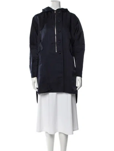 Pre-owned Dior Silk Utility Jacket In Blue