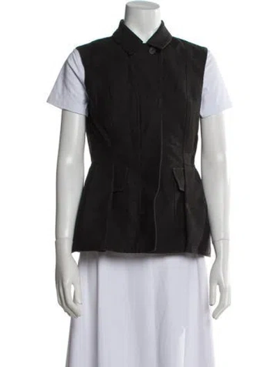 Pre-owned Dior Silk Vest In Black