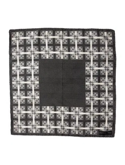 Pre-owned Dior Silk Vintage Scarf In Black