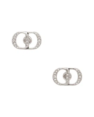 Pre-owned Dior Silver Cd Icon Earrings (authentic Pre-loved)
