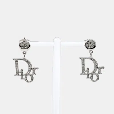 Pre-owned Dior Silver Plated Earrings