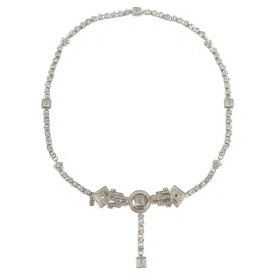 Pre-owned Dior Silvery Belt In Gray
