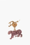 DIOR SINGLE BRASS EARRING WITH TIGER PENDANT