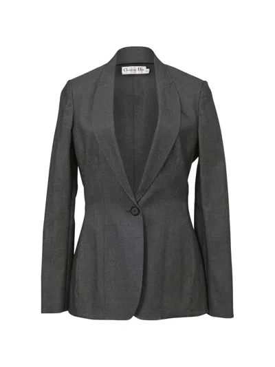 Pre-owned Dior Single-breasted Blazer In Gray