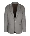 Dior Single-breasted Blazer In Gray