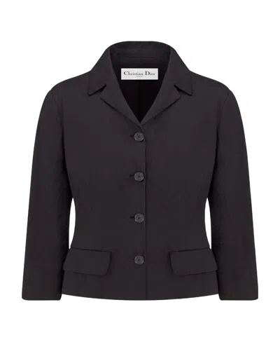 Dior Single-breasted Casual Jacket In Black