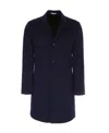 Dior Single-breasted Coat In Black